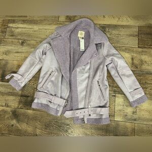 Urban Outfitters Lavender aviator jacket. Medium.